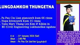 Nawarat Taih Pu Pau Cin Lian te innkuan in Topa te kiallap vaakna. January 30, 2026 Kalaymyo