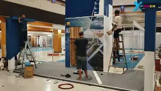 JADILAH SAKSI PROSES PEMBANGUNAN BOOTH BRANTAS ABIPRAYA YANG ELEGAN