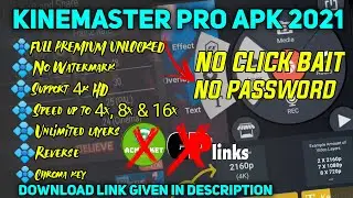 Kinemaster Pro Mod Apk 2021 || Free Download || RhomZone