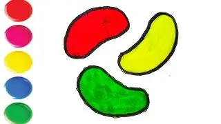How To Draw Cute Jelly Beans 🫘  | Drawing For Kids And Toddlers | Art And Design
