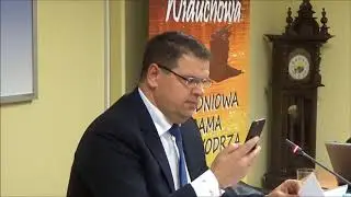 XXVI Sesja RG Widuchowa (22.02.2018) - Przewodniczacy Kosmalski przerywa obrady wobec braku quorrum