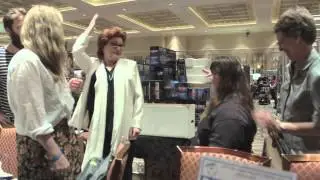 Kate Mulgrew & Becca fist bump