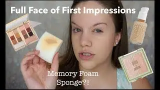 TRYING ALL NEW MAKEUP! + MEMORY FOAM BEAUTY SPONGE?!