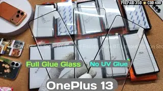 OnePlus 13 Full Glue Tempered Glass ! OnePlus 13 Premium Tempered Glass