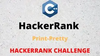 HackerRank Solution: Print Preety in c++