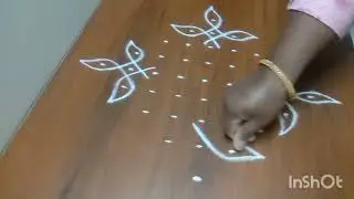 Dots rangoli design ll chukki kolam#rangoli#muggulu#kolam#viralvideo#viral#rangolis by ARS 