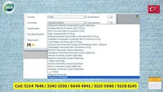 List of Turkey Approved Universities by Qatar UPDA/MMUP/MME for Engineers