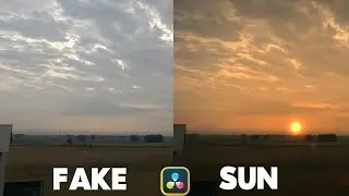 Davinci Resolve VFX techniques | Davinci Resolve cinematic effects | Fake Sun @ProEditingLooks