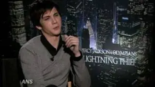LOGAN LERMAN ANS PERCY JACKSON & THE OLYMPIANS INTERVIEW