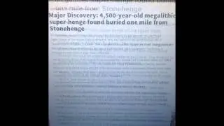 Major Discovery: 4,500 Year Old Megalith Super-Henge Found Near Stonehenge