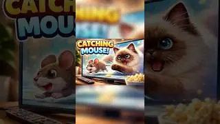#cat #catching #mouse  #reaction