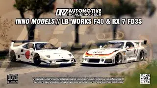 INNO LB-Works Ferrari F40 & LB Silhouette Mazda RX-7 Stop Motion