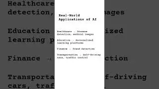 Real-World Applications of AI. #ai #artificialintelligence #virqlshorts #shorts