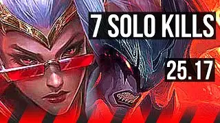 VAYNE vs AATROX (TOP) | 7 solo kills, 65% winrate | EUW Challenger | 25.17