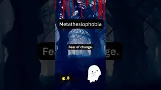 What is Metathesiophobia? |Scary Saturday #saturday #scary #phobia #fear #learning #metathesiophobia