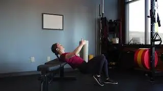 Staggered hip thrust body weight