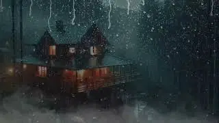 Deep Sleep in 3 Minutes | Heavy Rain & Thunderstorm Night Sounds for Sleeping 🌧️⚡