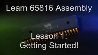 Learn 65816 Assembly: Lesson 1 - 8 and 16 bit modes on the 65816
