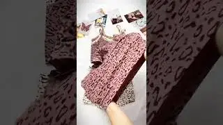 Leopard Print Backless Sleepwear - Adjustable PJ Set #fok #OOTD #fashion