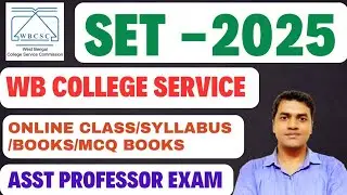 SET 2025 ||mathematics||wbcsc state eligibility test||online class||books syllabus||#wbset