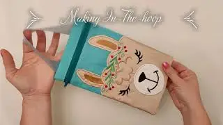 Llama Zipper Bag In-the-Hoop Embroidery Design Instructions. ITH Unicorn