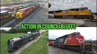 CN, IAIS, and UP Action at Council Bluffs, IA ft. IAIS 516 and 707!