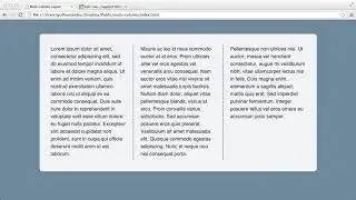 CSS Foundations : Multi Column Layout