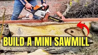 Mini Portable Chainsaw Mill &mdash; DIY Jig to Cut Logs Anywhere