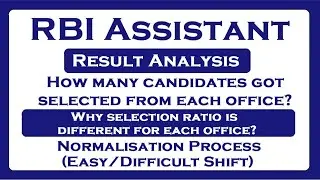 RBI Assistant 2021 Result Analysis!