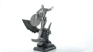 Royal Selangor Hand Finished Marvel Pewter Limited Edition Captain America Resolute Statue