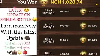 🚨LATEST UPDATE ON SPIN,DA BOTTLE🔥MAKE MASS MONEY WITH THE GAME✅#sportybet #trending #latest #2023