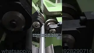 Thread rolling machine process / Three roller thread rolling machine #thread #threading #machine