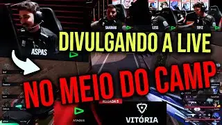 ASPAS AMASSANDO E DIVULGANDO A LIVE NO MEIO DO CAMP (Segue a Call)
