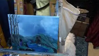 The Overlook day Twenty (The last day of painting on this!)