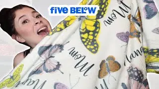 Sublimation on five below patterned blanket