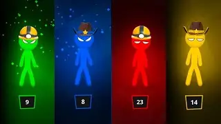 Турнир Stickman Party для 4 игроков | Каждая мини-игра — просто БЕЗУМНАЯ