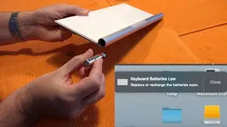 Как заменить батарею на беспроводной клавиатуре Mac