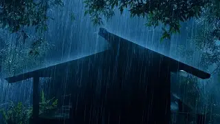 Лучший выбор видео с дождем для сна ⛈️ Ужасный ливень на жестяной крыше и громкий гром дождливой ...
