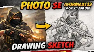 Photo Se Drawing Sketch Kaise Banaye | Only 1 App Use 😱 #video #viral  #totorial 