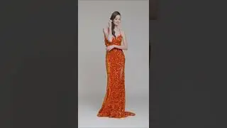 Burnt Orange Sequin Prom Dresses #partydresses #promdress #promgown #sexydress