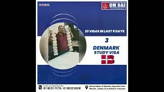 23 visas in last 7 days.👉 #UK 🇬🇧🇬🇧👉 #Denmark 🇩🇰🇩🇰👉#Australia 🇦🇺🇦🇺👉 #Canada 🇨🇦🇨🇦  @omsaioverseas