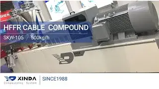 Xinda SKW-105 co-kneader for HFFR cable compound (500kg/h)