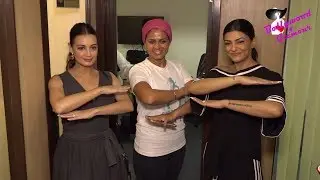 Sushmita Sen & Dia Mirza At Srishti Bakshi Night Walk For Makeyourcitysafe Campaign