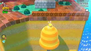 Retroid Pocket 5 Super Mario 3d World Eden Emulator gameplay 60fps