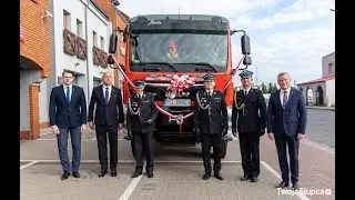 Oficjalne przekazanie nowego samochodu dla OSP w Słupcy
