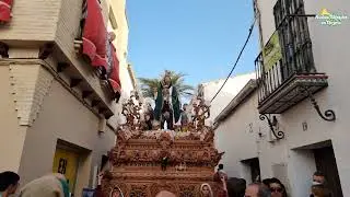 Misterio de la Borriquita de Sanlucar la Mayor en Calle del Huerto 2022