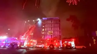 Fire at Mr Robinson Lofts, Trust Restaurant, Hillcrest, San Diego, Fri. 9/13/2024