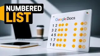 how to add numbered bullets in docs