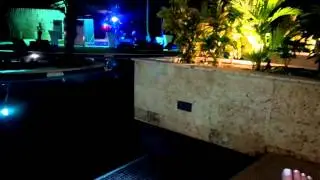 Royalton Punta Cana Diamond Club Swimout at night look at preparation for Beach Party