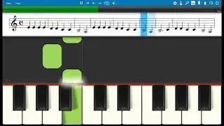 Faber Lesson Book-Primer Level -Russian Folk Song(p.49)- Piano Tutorial, Sheet Music(Synthesia)